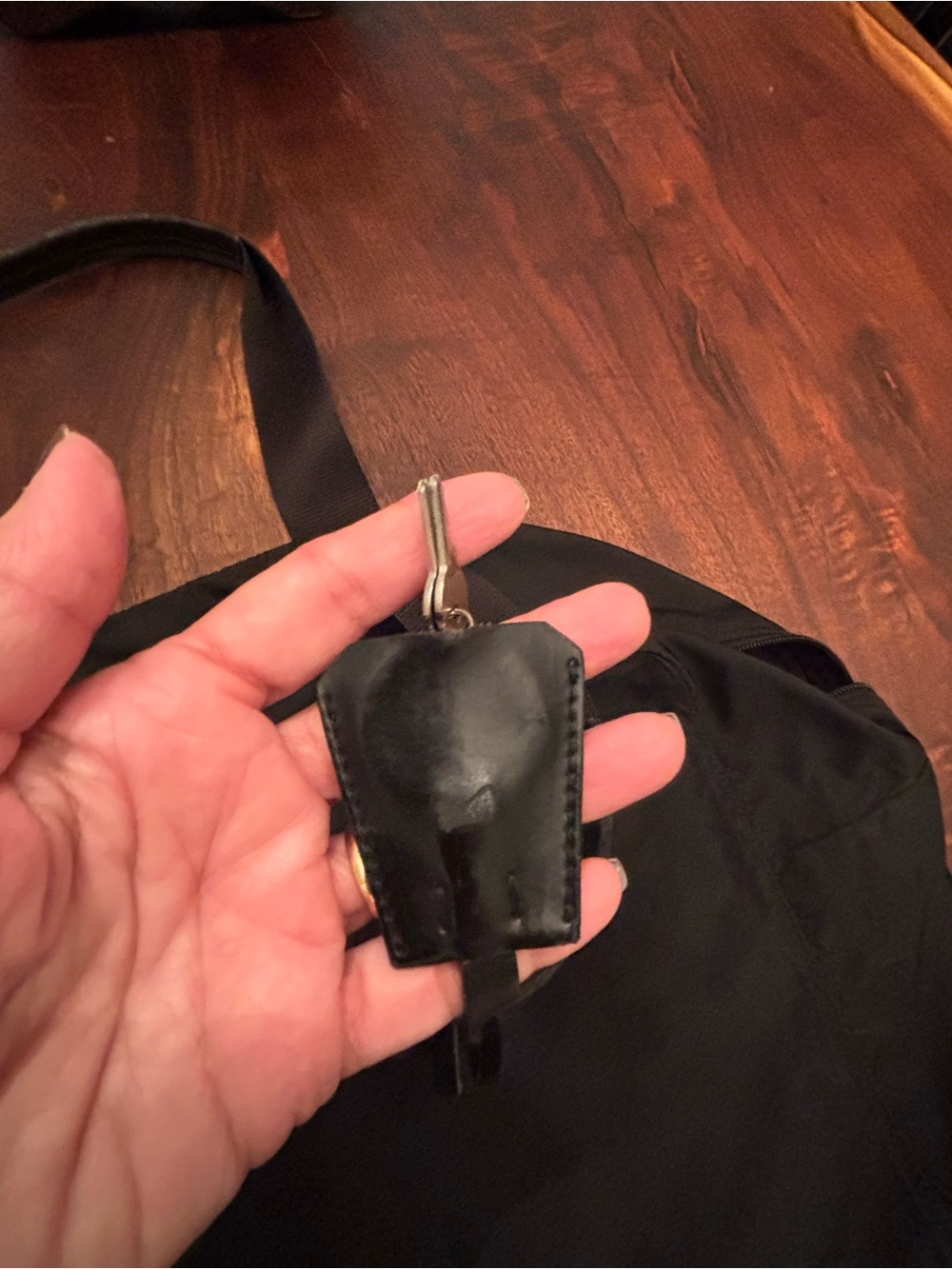 Prada Black Nylon Satchel with Triangle Logo - Picture 5 of 15